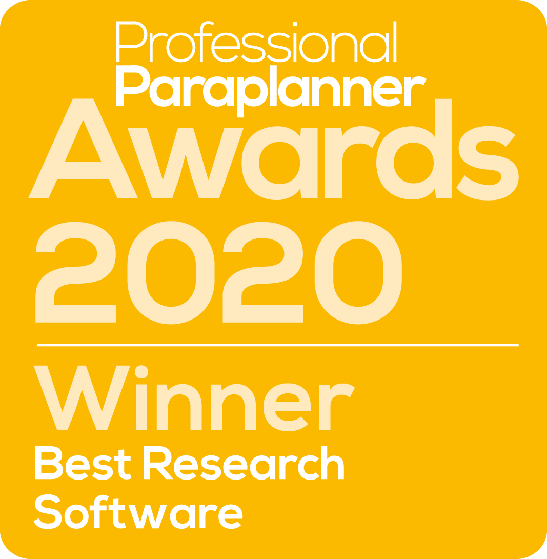 Professional Paraplanner Awards 2020)
